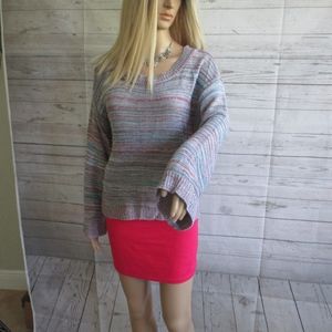 NWT - 212 New York blue multi color sweater -sz XL